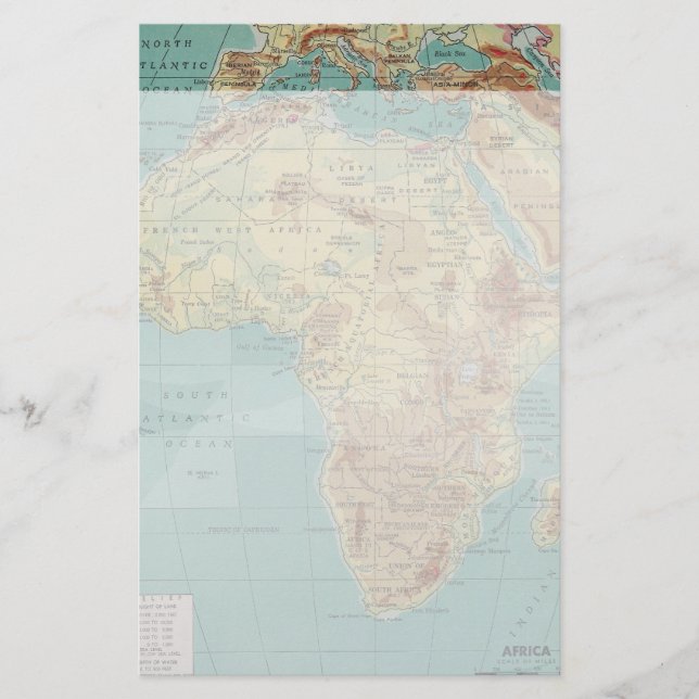 Papelería Vintage África inmóvil (Anverso)