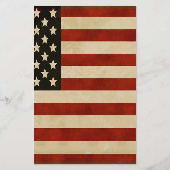Papelería Vintage American Flag GIFTS (Anverso)