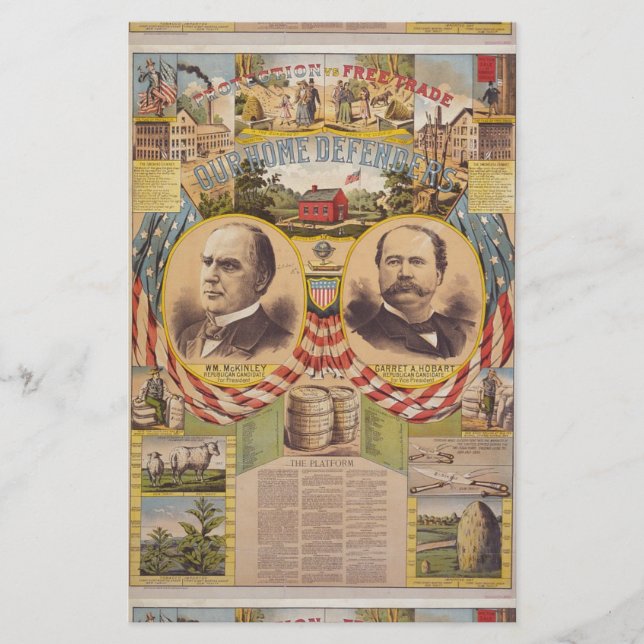 Papelería Vintage Campaña Presidencial Fiesta Republicano (Anverso)