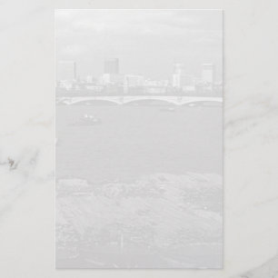 Papelería Vintage England Londres Thames Skyline