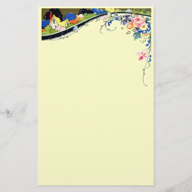 Papelería Vintage floral (Anverso)
