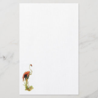 Papelería Vintage inmóvil del flamenco