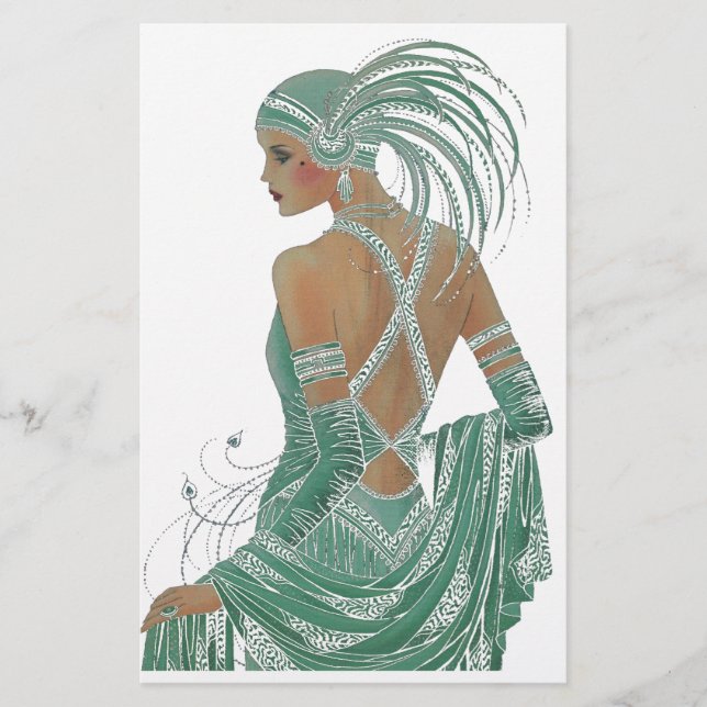 Papelería Vintage Ladies Going Green Art Print (Anverso)