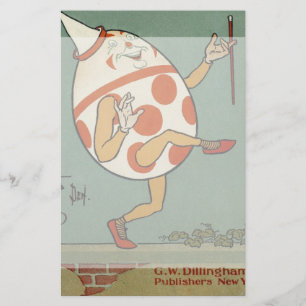 Papelería Vintage madre ganso rima de guardería, vacío