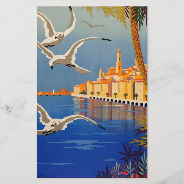 Papelería Vintage Menton Costa de Azul (Anverso)