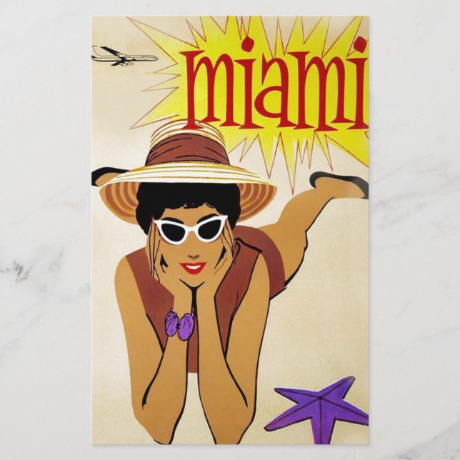 Papelería Vintage Miami Beach (Anverso)