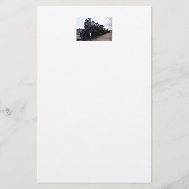 Papelería Vintage Railroad Steam Train (Anverso)