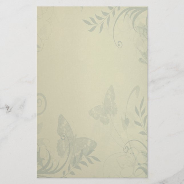 Papelería Vintage verde sabio (Anverso)