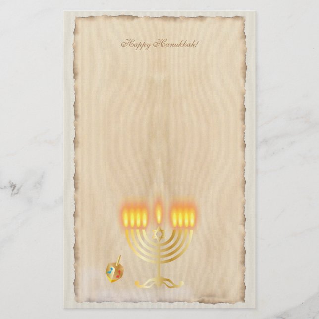 Papelería Vintage Viejo Festival Fiesta Hanukkah (Anverso)