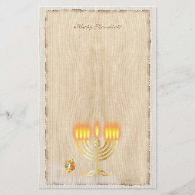 Papelería Vintage Viejo Festival Fiesta Hanukkah (Anverso)