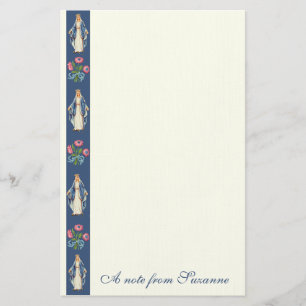 Papelería Virgen Católica María Flora Religiosa