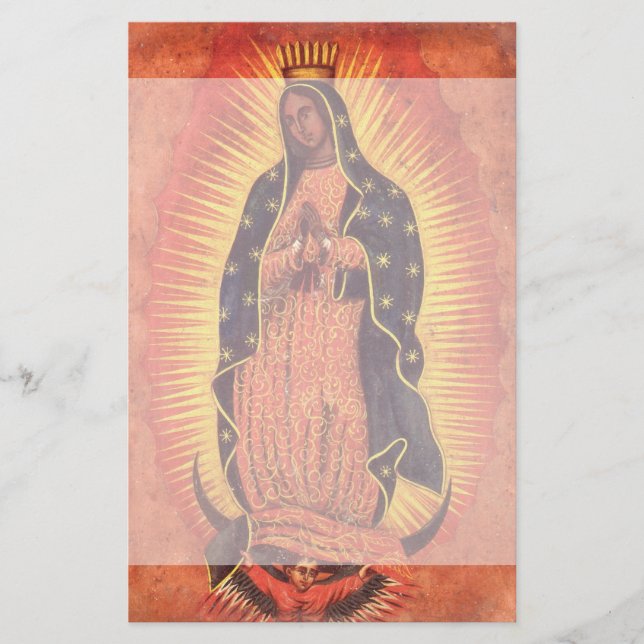 Papelería Virgen María Nuestra Señora de Guadalupe (Anverso)