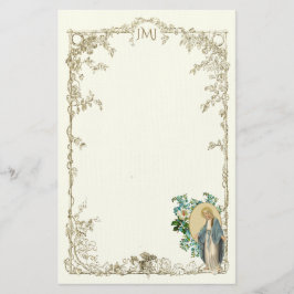 Papelería Virgen Vintage María Católica Religiosa