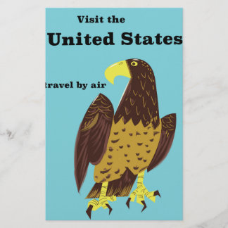 Papelería Visita el cartel de viaje de Estados Unidos