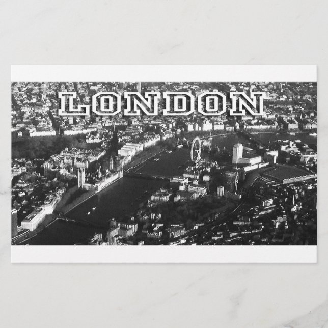 Papelería Vista aérea de Londres (Anverso)