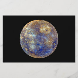 Papelería Vista colorida del mercurio