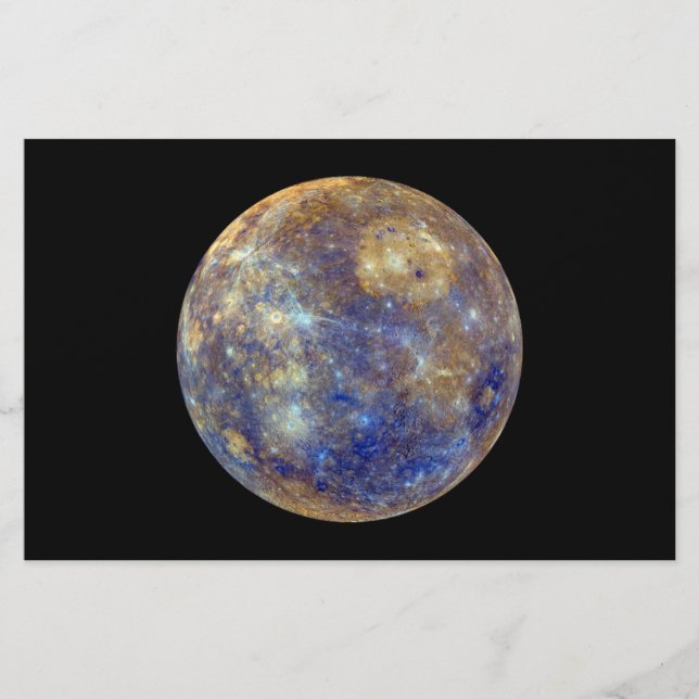 Papelería Vista colorida del mercurio (Anverso)