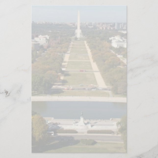 Papelería Vista panorámica de Washington DC (Anverso)