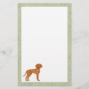 Papelería Vizsla Húngaro Perro Apuntador Dibujo Animado Lind