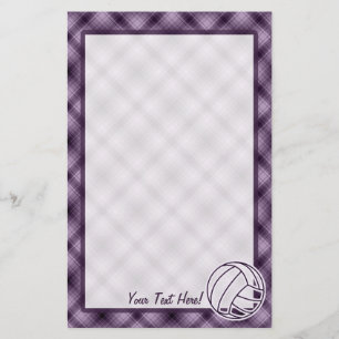 Papelería Voleibol púrpura