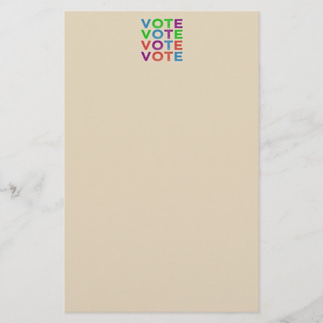 Papelería VOTA Multi-color (Anverso)