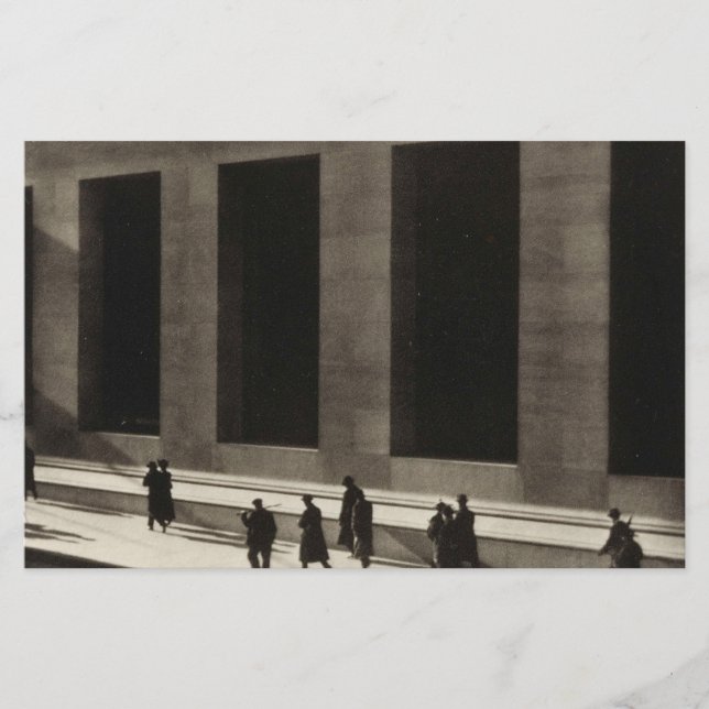 Papelería Wall Street (por Paul Strand, 1915) (Anverso)