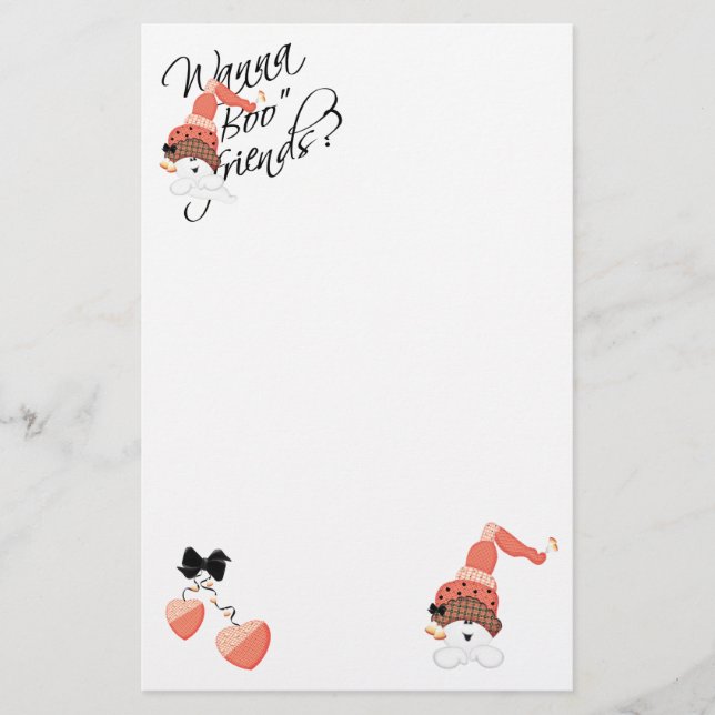 Papelería Wanna Boo Friends (Anverso)