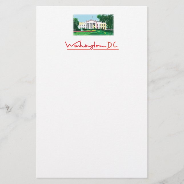 Papelería Washington DC - Casa Blanca (Anverso)