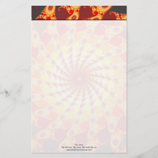 Papelería Web De Fuego (Anverso)