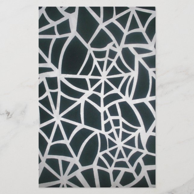 Papelería Web de misterio: Delicada trampa - Web de araña bl (Anverso)