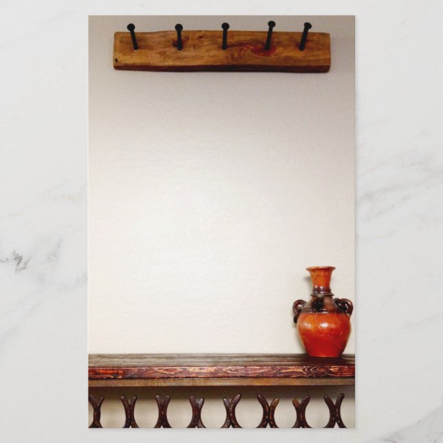 Papelería Western Horseshoes Railroad Spikes Southwest Vase (Anverso)