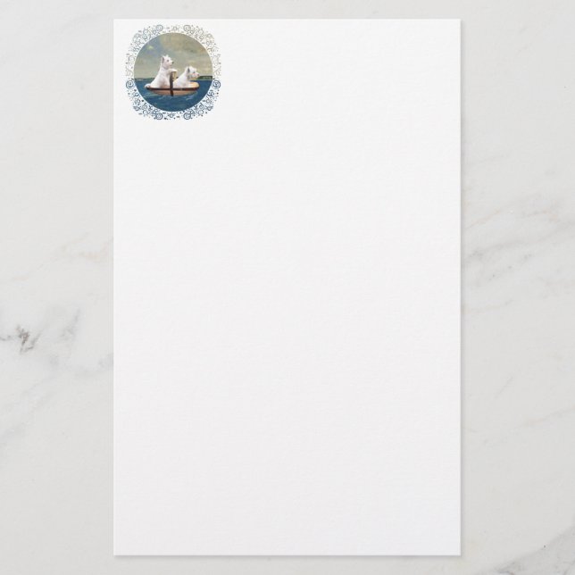 Papelería Westies se hacen a la mar (Anverso)