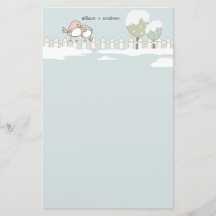 Papelería Whimsical Winter Wedding Gracias Letterhead