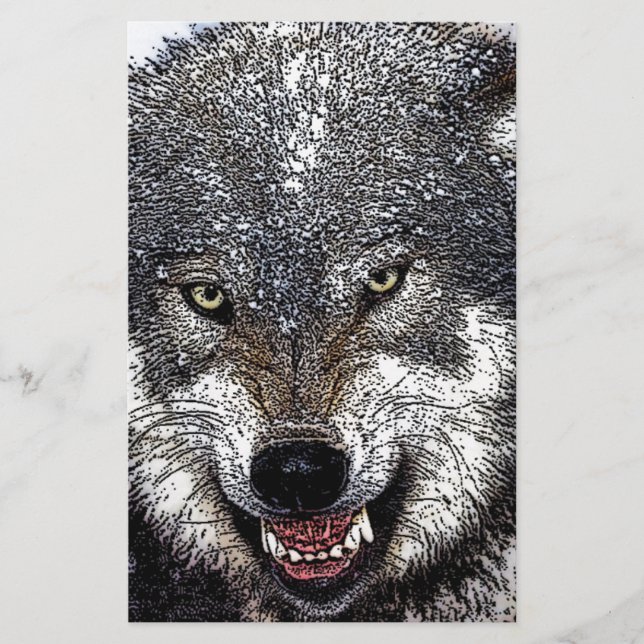 Papelería Wild Wolf (Anverso)