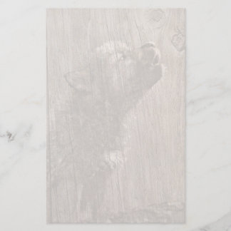 Papelería Wood Wolf Pup Art