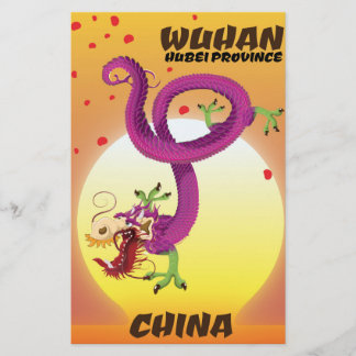 Papelería Wuhan provincia de Hubei dragón de China