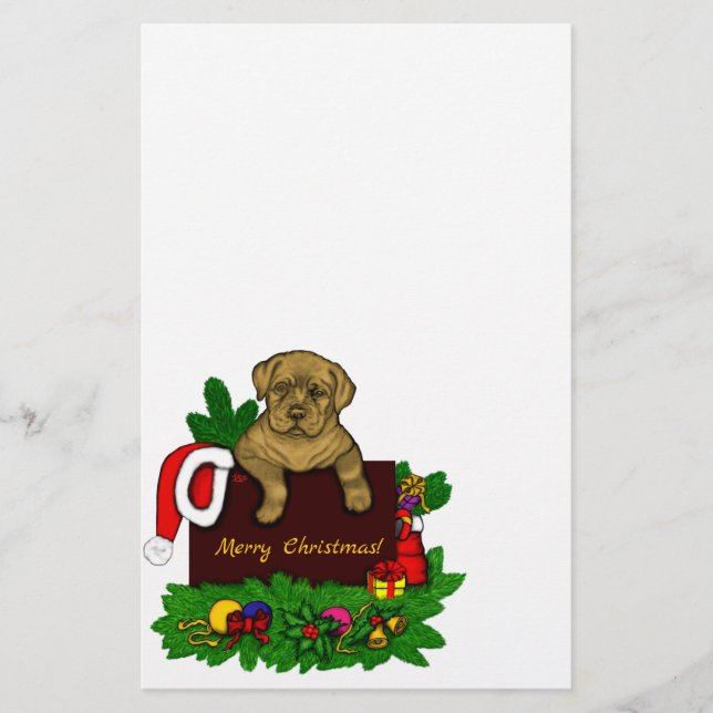 Papelería XMas Puppy (Anverso)