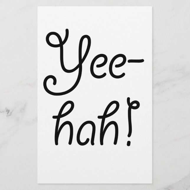 Papelería ¡Yee-hah! (Anverso)