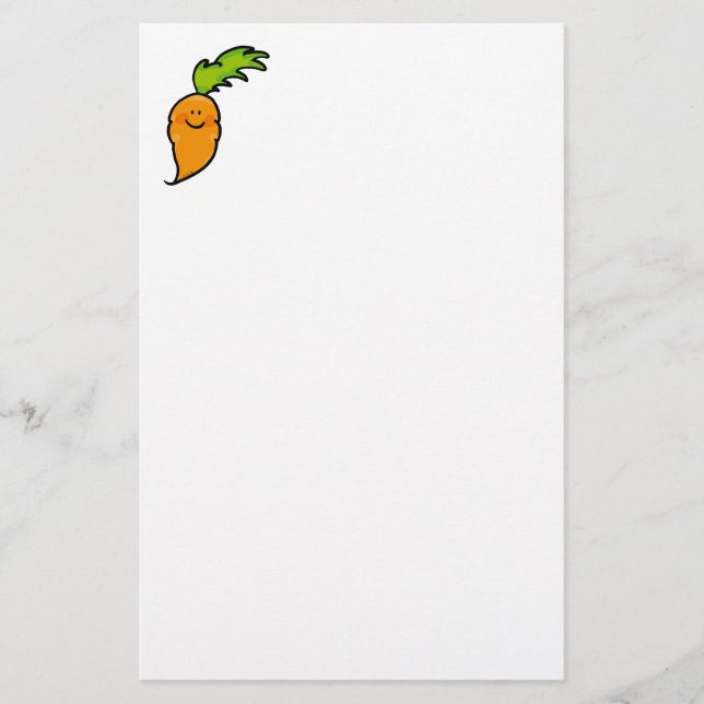 Papelería Zanahoria linda (Anverso)
