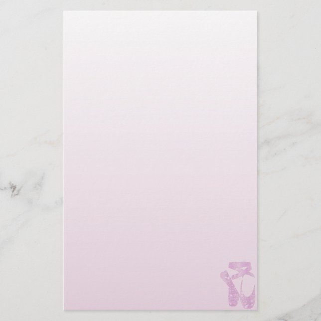 Papelería zapatillas rosas (Anverso)