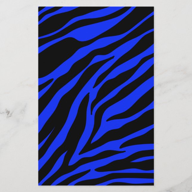 Papelería zebra azul (Anverso)