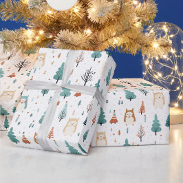 papeles de regalo para envolver de árboles de navi