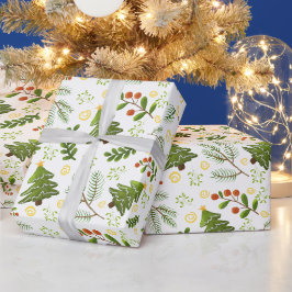 papeles de regalo para envolver de árboles de navi