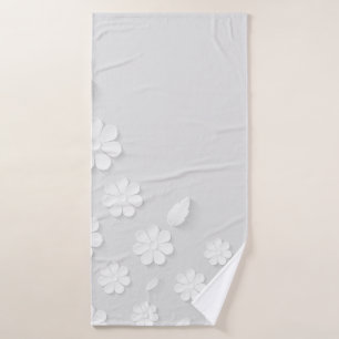 Paper flower background white