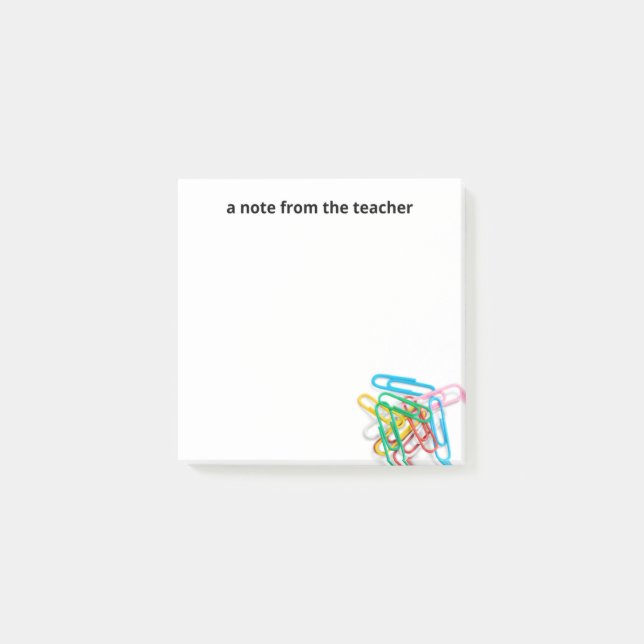 Paperclips Una Nota Del Profesor (Anverso)