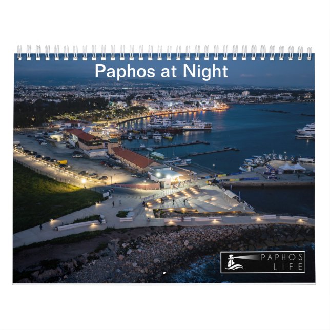 Paphos en el calendario nocturno por Paphos Life (Tapa)