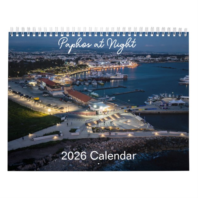 Paphos en el calendario nocturno por Paphos Life (Tapa)