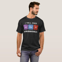 Papi Chistes "Gráfico periódico" Camiseta graciosa