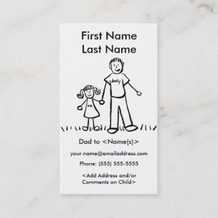 Papi e hijas Personalizados llaman a tarjetas de r