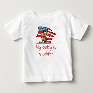 Papi es una camiseta de bebé soldado